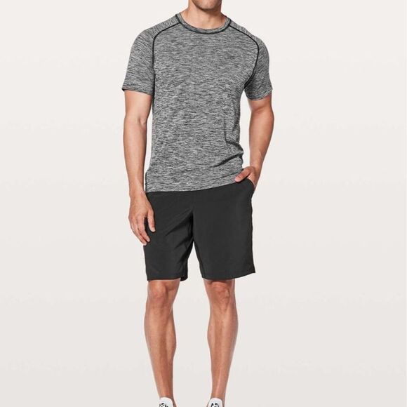 lululemon athletica Other - Lululemon Men's 2XL Black Graphic Athletic Shorts 9" Quick-Dry